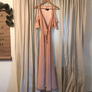 Plush wrap around gown.